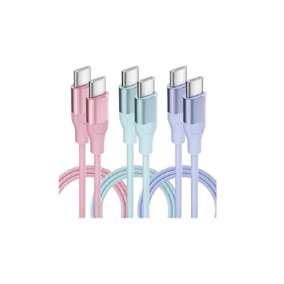 SGIN 60W USB-C Fast Charging Cable (3-Pack, 6FT)